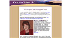 Desktop Screenshot of carolannwilson.com
